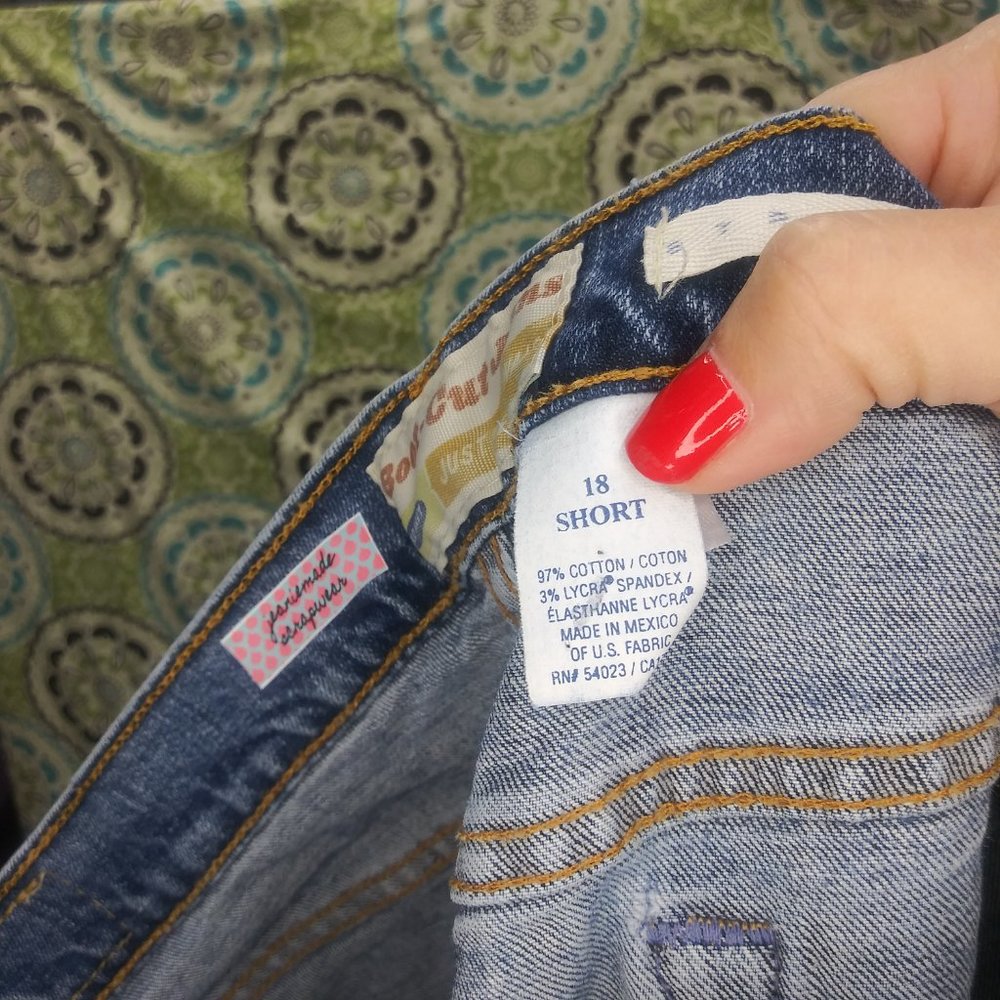2102 Jeaniemade Size 18Short Old Navy Bell-Bottoms - Picture 4 of 4